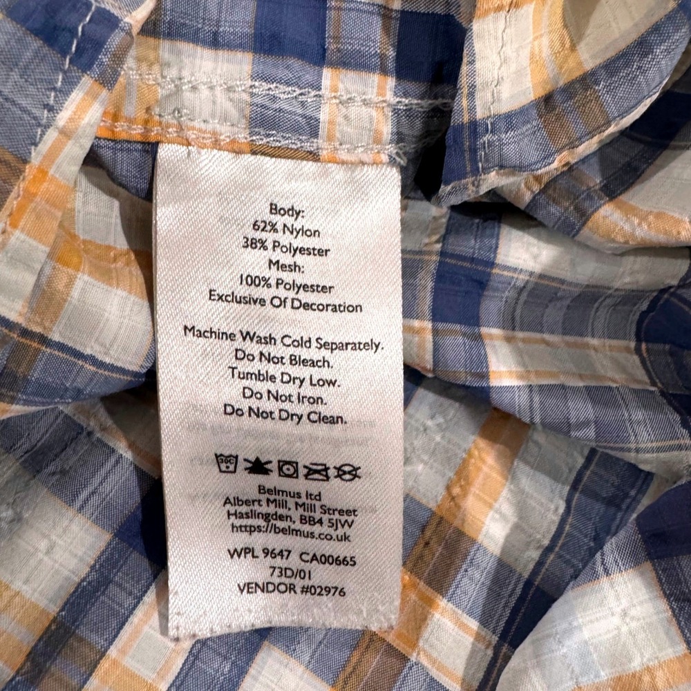 Eddie Bauer‎ Mens L Classic Fit Plaid Short Sleeve Button Up Seerseeker Shirt - Picture 5 of 7